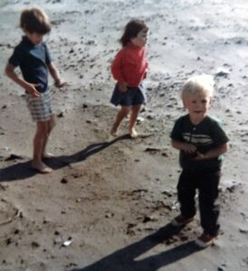 Dave Eaton family~ 1970c, Mark, Kristine Kalkwarf & Kelly