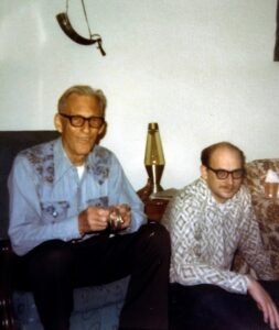 Dave Eaton family~ 1974c, Terri Eaton's Uncle Bert Hughes & Dave