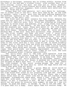 Eaton, Dave~ 1940s & 50s memories of Aberdeen, WA Southside, Finch Farms- 06