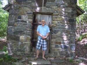 Eaton, Dave~ 2018, 06, 10, Stowe, VT, Trapp Family Lodge at the chapel- CIMG4027