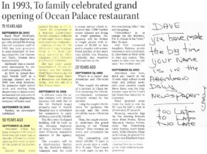 Eaton, Dave~ 2018, 09, 18, 50 years ago in 1993 opened Eaton's Bookstall with Carl Evanson not