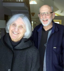 Eaton, Dave & Toni Nazair~ 2019, 04, 10, at their back door- 01