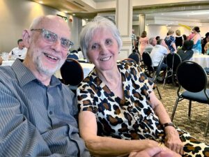 Eaton, Dave & Toni Nazair~ 2022, 07, 22, Campbellton, NB at Melanie Nazair & Simon Abbot's wedding reception- 01