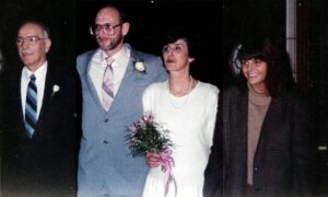 Nazair, Toni~ 1988, 01, 20, Montreal, QC, Presbyterian Church, weds Dave Eaton, Reverend Armour officiated- 06