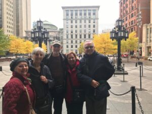 Nazair, Toni~ 2018, 10, Montreal QC, with Dave Eaton, Abadal & Cleusa Atique plus Cleusa's sister- 01