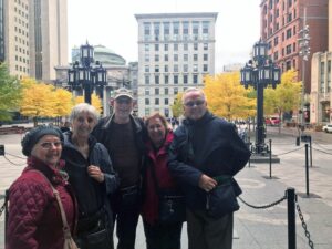 Nazair, Toni~ 2018 with her husband Dave & Eaton & her 1st cousin Abdala & wife, Cleusa & their freind