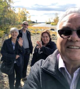 Nazair, Toni~ 2018 with her husband Dave & Eaton & her 1st cousin's wife, Cleusa Ataique & cousin Abdala