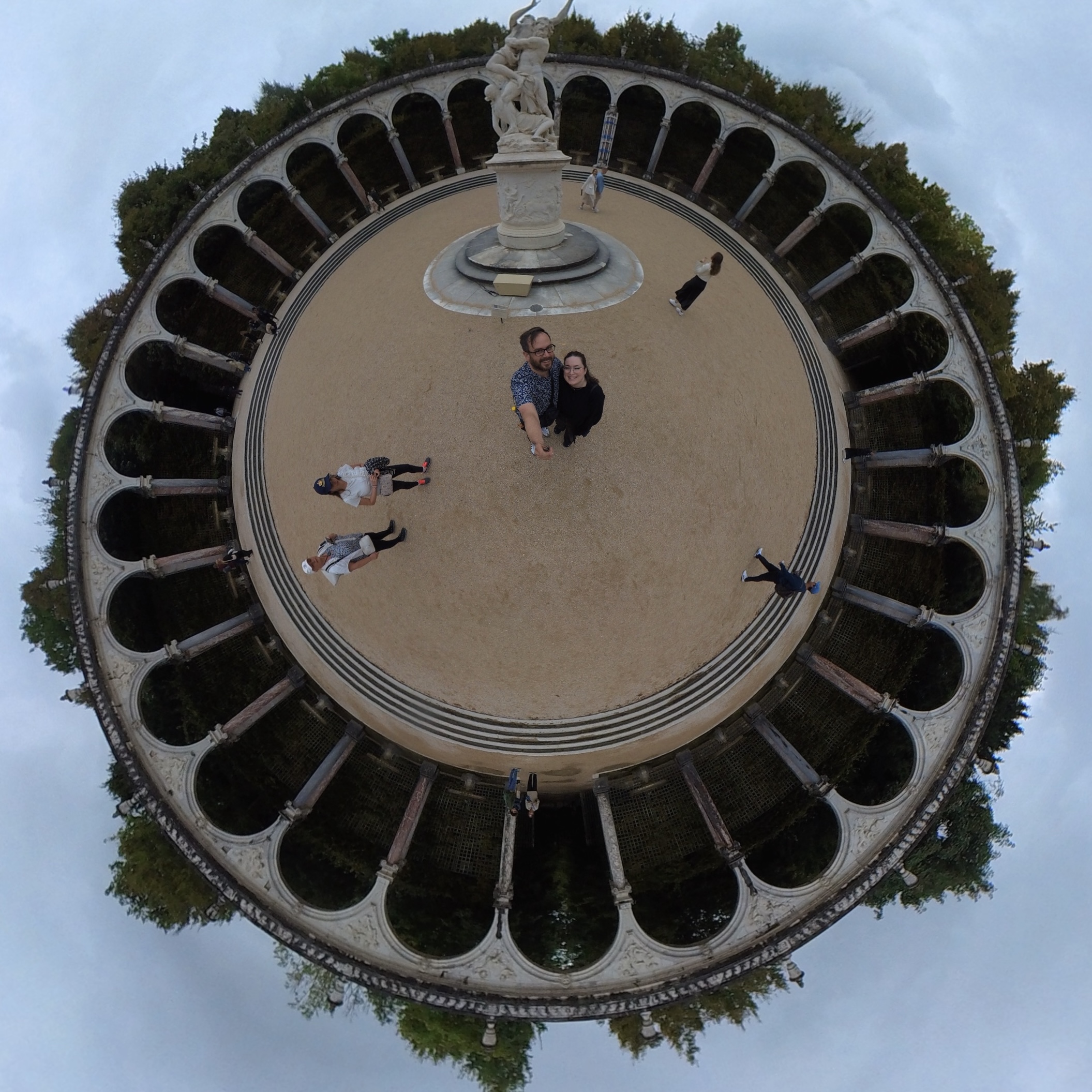 Rachel and Ricky at the Palace of Versailles in 2025